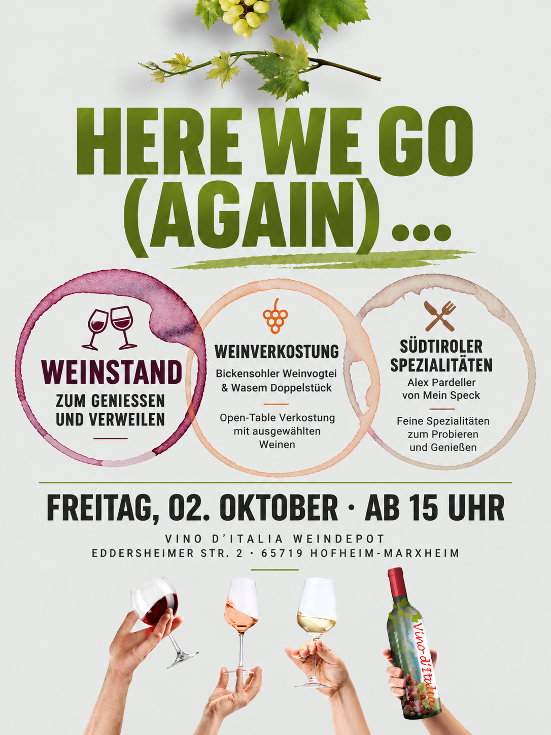 WEINDEPOT – Wieder da!